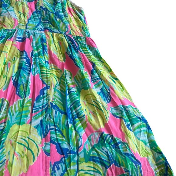Lilly Pulitzer Kinley Dress Pink Sunset Local Flavor Tropical Beach Size 2 Women - Picture 10 of 14